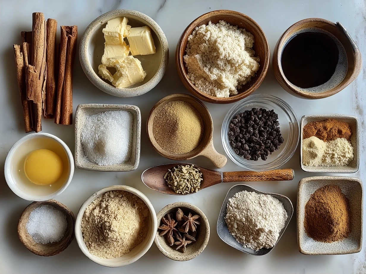 Ingredients for making Chai Spiced Pancakes