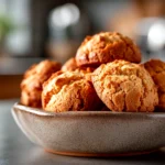 Cozy close-up of peanut butter cookie bites