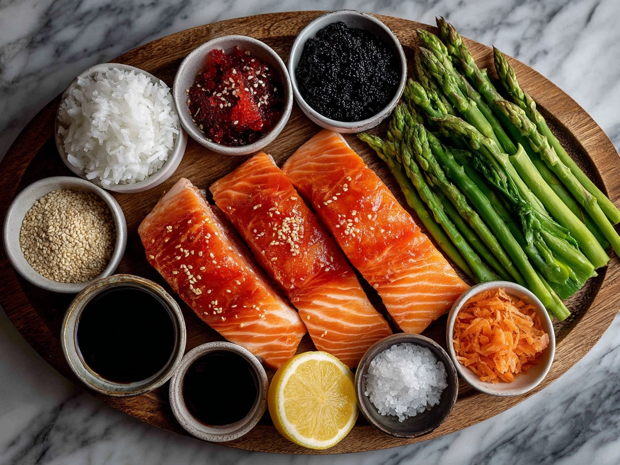 Ingredients for Sheet Pan Teriyaki Salmon