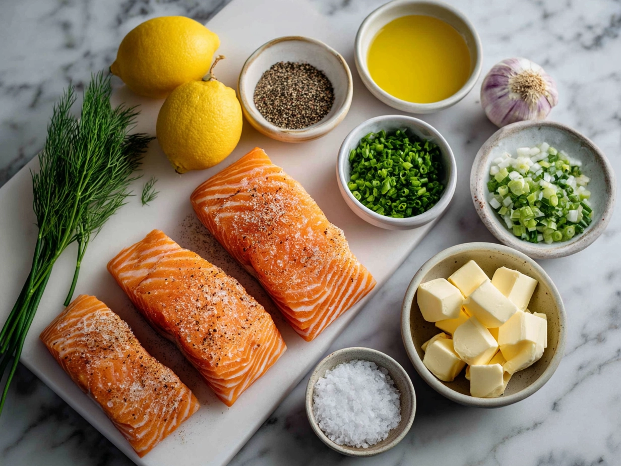 Ingredients for Bang Bang Salmon including salmon fillets, panko breadcrumbs, mayonnaise, sweet chili sauce, sriracha, honey, and rice vinegar
