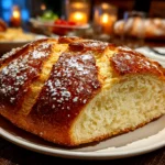 Freshly baked homemade Italian bread loaf