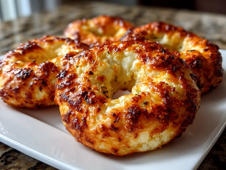 Freshly prepared air fryer protein bagels