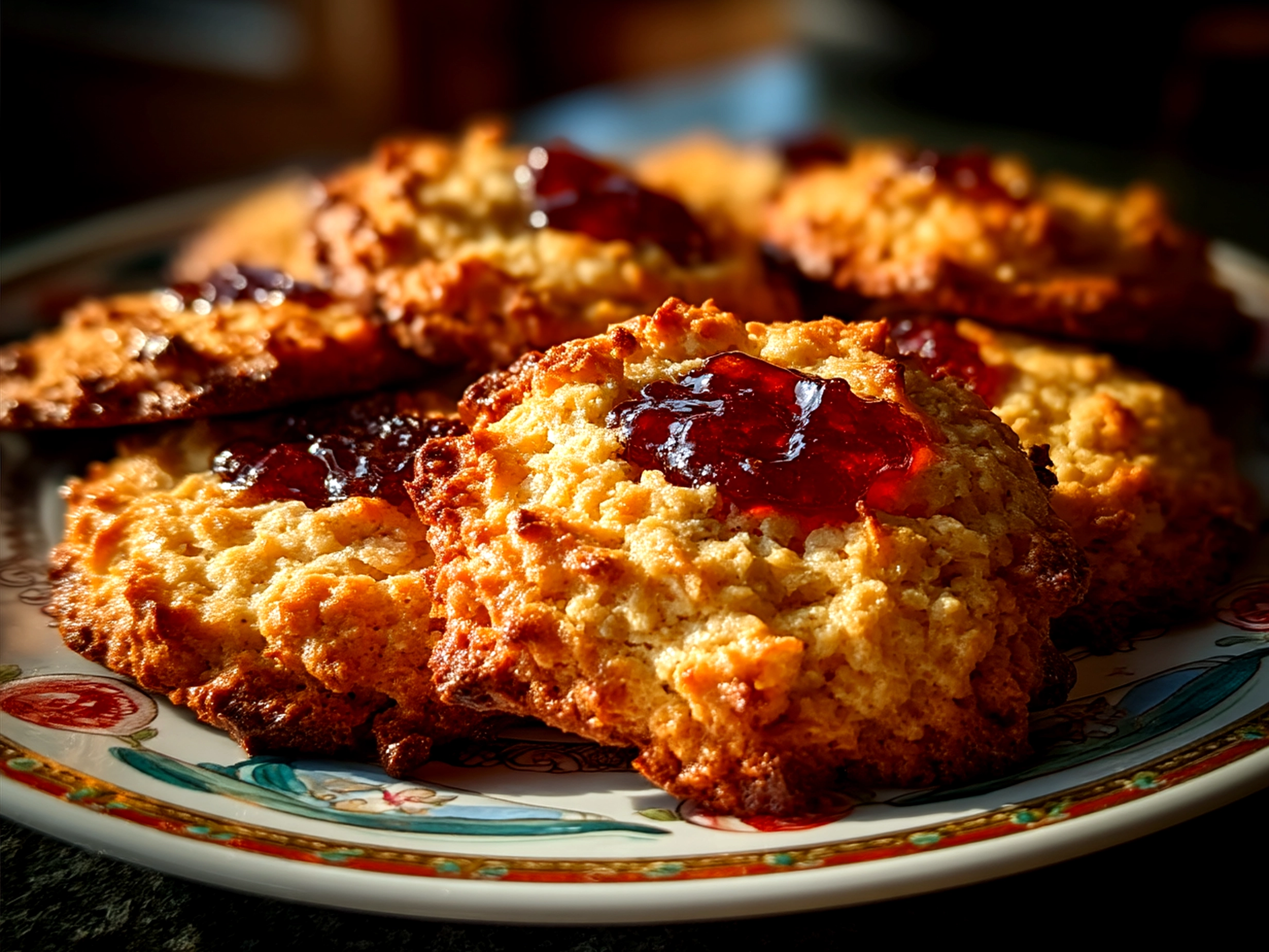 Final serving of Valentine Cookies Oatmeal Bowl with heart-shaped cookies on top